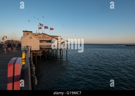 Das Hafenrestaurant in Santa Barbara in Kalifornien Stockfoto