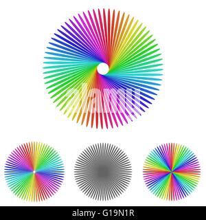 Floral-Logo-Vektor-Design-set Stock Vektor