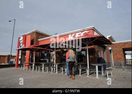 Kentucky Fried Chicken, Fast-Foodrestaurant, Kentucky Fried Chicken Stockfoto