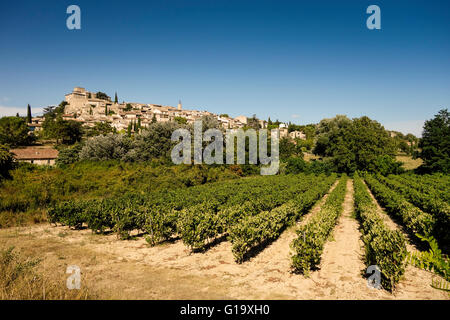 Hilltop Village Ansouis, Vaucluse, Provence-Alpes-Cote d ' Azur, Frankreich (als eines der schönsten Dörfer in Frankreich aufgeführt Stockfoto