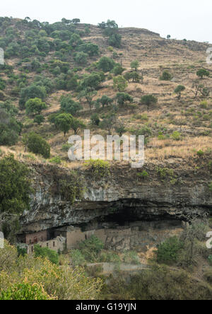 Nakuto Lab Rock Kirche, Amhara Region, Lalibela, Äthiopien Stockfoto