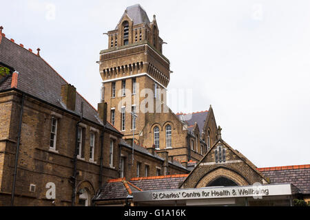 St Charles-Zentrum für Gesundheit und Wohlbefinden. St Charles Hospital, Exmoor Street London W10 6DZ. UK Stockfoto