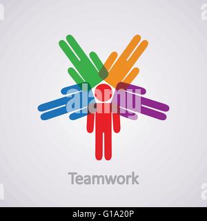 Vektor Icon von Teamwork Konzept Stock Vektor