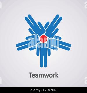 Vektor Icon von Teamwork Konzept Stock Vektor