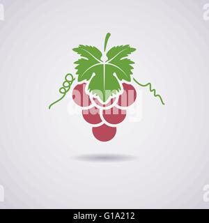 Vektor Icon von Trauben Stock Vektor