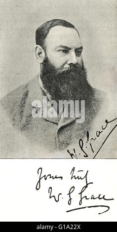 W G Anmut 1848-1915 legendären Cricket-Spieler Stockfoto