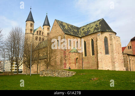 Ansicht der Klosterkirche St. Marien in Magdeburg, Deutschland Stockfoto