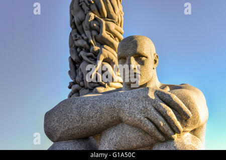 Skulptur im Vigeland Park in Oslo, Norwegen. Stockfoto