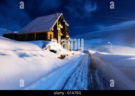 Eurasien, Kaukasus, Georgien, Skigebiet Gudauri Stockfoto