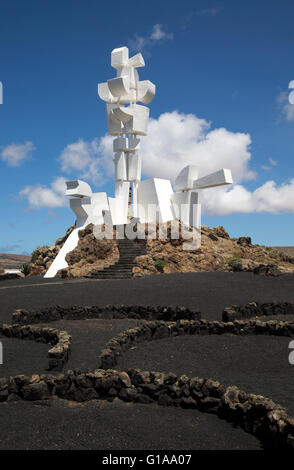 Monumento ein la Fecundidad durch César Manrique, Monumento al Campesino, San Bartolome, Lanzarote, Kanarische Inseln, Spanien Stockfoto