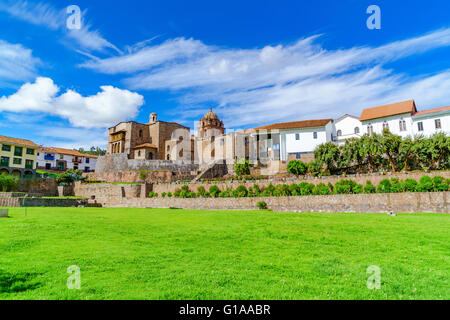 Qurikancha in Cusco der wichtigsten Tempel in der Inka-Reiches Stockfoto