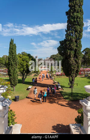 Rose Garden, Rosedal, Parque Tres de Febrero, Bosques de Palermo oder Palermo Woods, Buenos Aires, Argentinien Stockfoto