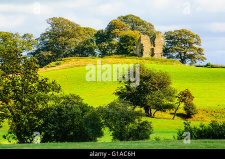 Die Ruinen der Burg Greenhalgh Toren Garstang Lancashire England Stockfoto