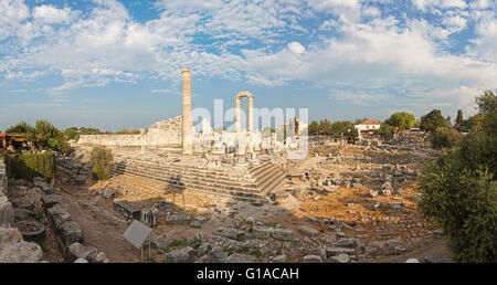 Der Apollo-Tempel in der antiken Stadt von Didyma Stockfoto