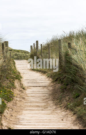 Fußweg zum Godrevy Strand, Cornwall, UK Stockfoto