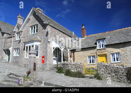 Alte Post, Kingston, in der Nähe von Corfe, Purbeck, Jurassic Coast, Dorset, England, Großbritannien, Deutschland, UK, Europa Stockfoto