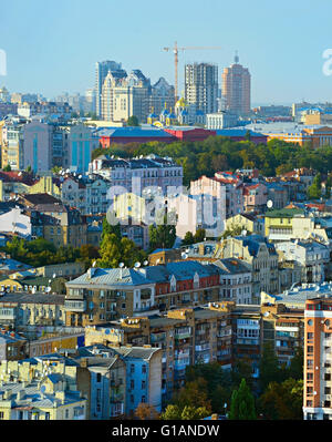 Architektur von Kiew - Tha Hauptstadt der Ukraine. Stockfoto