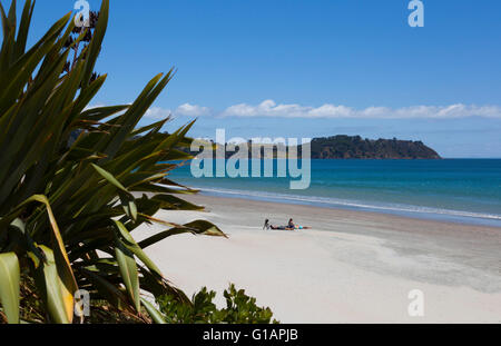 Oretangi Strand auf Waiheke Island aus Auckland, Neuseeland Stockfoto