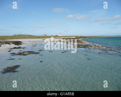 Südende des Gott-Bucht, Insel Tiree, Schottland an einem sonnigen Sommertag Stockfoto