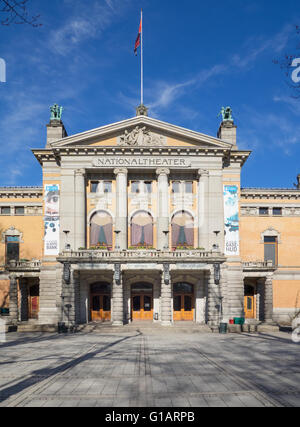Die Theater von Norwegen in Oslo, einer der prominentesten Orte Norwegens für dramatische Kunst. Stockfoto
