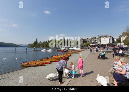 Lake Windermere 12. Mai 2016 UK Wetter. Sonnigen Tag am Lake Windermere in Bowness Bay Credit: Gordon Shoosmith/Alamy Live News Stockfoto