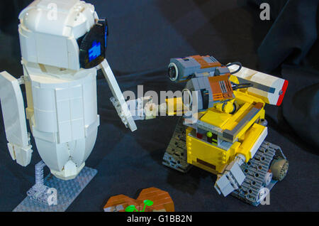 Sydney, Australien 2. Oktober 2015: The Sydney Brick Show angezeigt, Modelle, Landschaften und Figuren mit Lego und zeigte sich während der Veranstaltung 2015 EB Games Expo in Sydney, Australien. Stockfoto