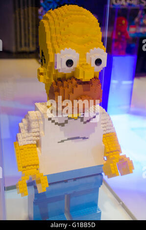 Sydney, Australien 2. Oktober 2015: The Sydney Brick Show angezeigt, Modelle, Landschaften und Figuren mit Lego und zeigte sich während der Veranstaltung 2015 EB Games Expo in Sydney, Australien. Stockfoto