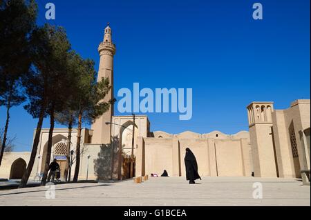 Iran, Provinz Isfahan, Dasht-e Kavir Wüste, Stadt Nain auch bekannt als Naein, Jameh Moschee Khorasani Art ist eines der ältesten (9. Jahrhundert) im Iran und noch gebräuchlich Stockfoto