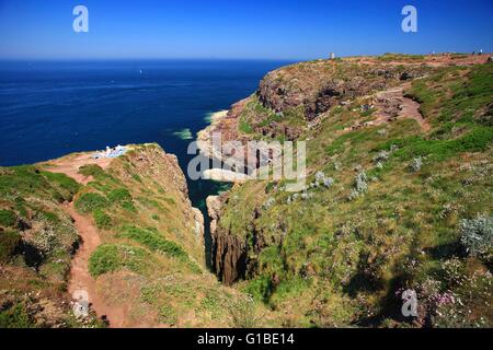 Frankreich, Côtes d ' Armor, die Klippen des Cap Frehel entlang der Costa Smeralda Stockfoto