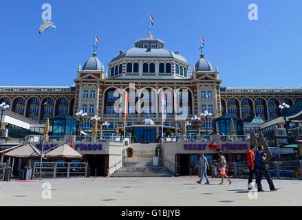 Niederlande, Holland, Scheveningen, Kurhaus, touristische Boulevard von Scheveningen übergibt dem Kurhaus Stockfoto