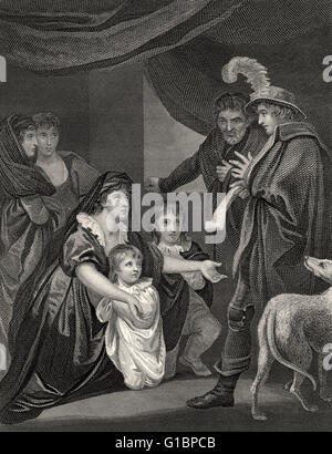 Elizabeth Woodville, 1437-1492, und ihre Kinder, mit Edward IV, 1464 Stockfoto