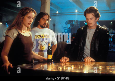 Vor Sonnenaufgang / Julie Delpy / Richard Linklater / Ethan Hawke / Satz Stockfoto