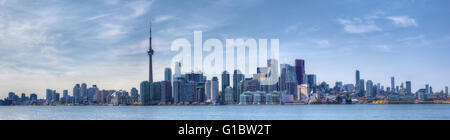Panoramablick auf die Skyline von Toronto, Kanada Stockfoto