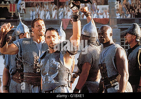 Gladiator / Russell Crowe / Djimon Hounsou / Ralph Moeller Stockfoto