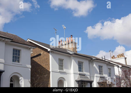 Häuser in London Stockfoto