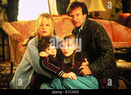 Jumanji / Bonnie Hunt / Bradley Pierce / Kirsten Dunst / Robin Williams, Stockfoto