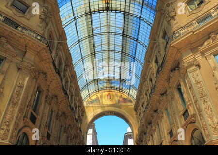 Galleria Vittorio Emanuele II, Mailand, Italien Stockfoto