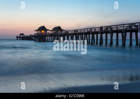 2016 UHR HISTORISCHES NAPLES PIER NAPLES COLLIER COUNTY FLORIDA Stockfoto
