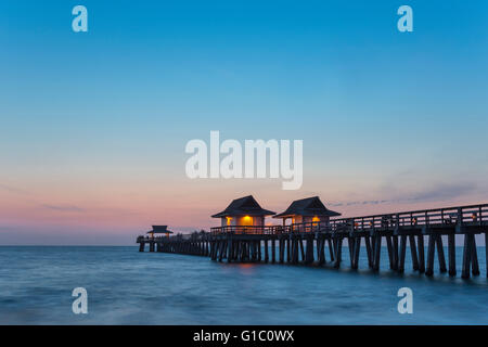2016 UHR HISTORISCHES NAPLES PIER NAPLES COLLIER COUNTY FLORIDA Stockfoto