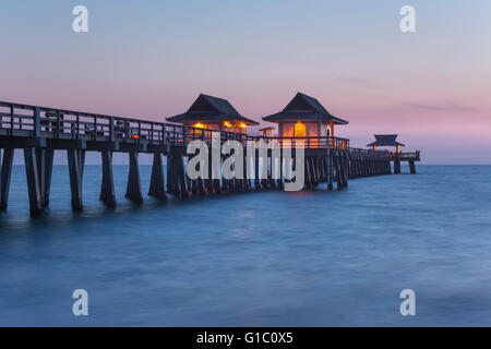 2016 UHR HISTORISCHES NAPLES PIER NAPLES COLLIER COUNTY FLORIDA Stockfoto