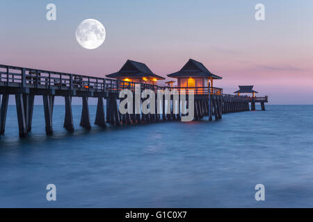 2016 UHR HISTORISCHES NAPLES PIER NAPLES COLLIER COUNTY FLORIDA Stockfoto