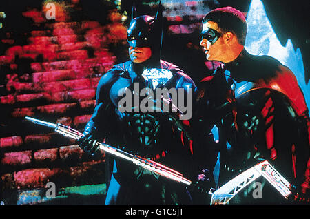 Batman & Robin / George Clooney / Chris O'Donnell Stockfoto