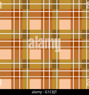 Braun kariertem Stoff Stock Vektor