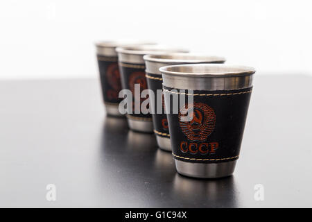 Metall-Aufnahmen der Sowjetunion Stockfoto