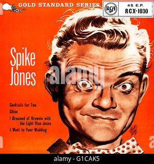 UK-EP von 1959 von Spike Jones auf dem RCA-Label. Im Mai 1959 veröffentlicht. Stockfoto