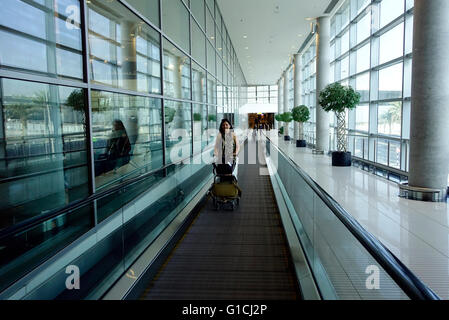 Flughafen Abu Dhabi.   Vereinigte Arabische Emirate. Stockfoto