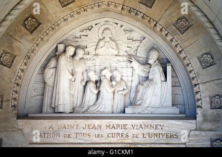 Ars-Sur-Fromans. Heiligtum-Schrein von Jean-Marie Vianney (der Heilung von Ars).  Kapelle des Herzens.  Frankreich. Stockfoto