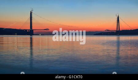Dritte Brücke, Yavuz Sultan Selim-Brücke Stockfoto