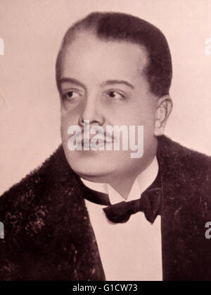 Porträtfotografie von Sergei Pavlovich Diaghilev (1872-1929) ein russischer Kunstkritiker, Patron, Ballett-Impresario und Gründer der Ballets Russes. Vom 20. Jahrhundert Stockfoto