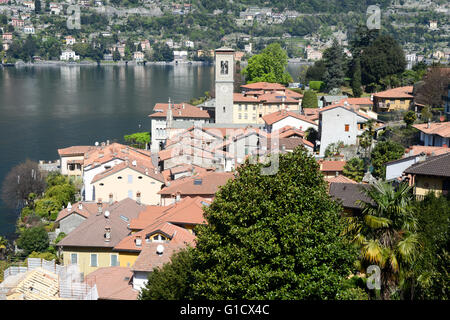 Das Dorf von Torno am Comer See, Italien Stockfoto